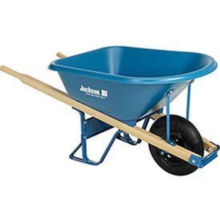 JACKSON PROFESSIONAL TOOLS Poly Contractor Wheelbarrow 5.75 Cubic Foot MP575T22BB